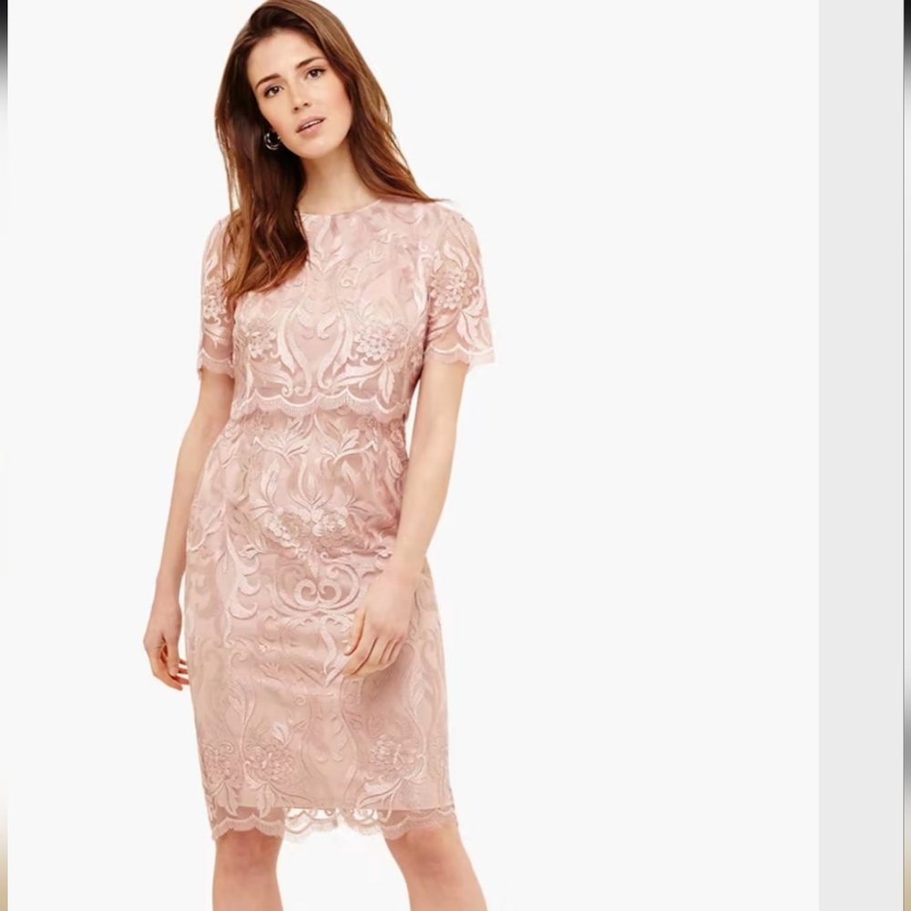 Aida Lace Double Layerd Dress